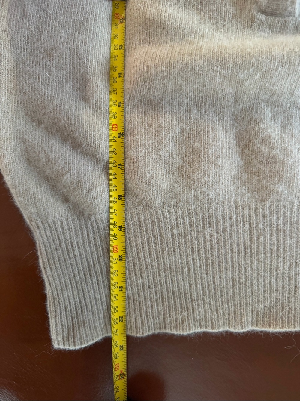 Vintage Liz Claiborne Lambswool Angora Polo Sweater M Beige Collared - Picture 8 of 8